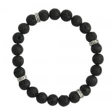 Black Lava Stone Bracelet
