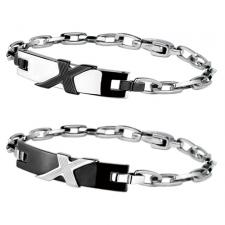 Stainless Steel Bracelet With Geometric Plate Design