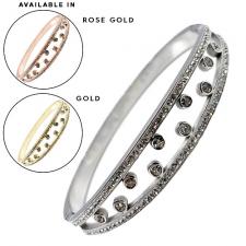 Stainless Steel CZ Bangle