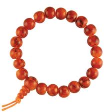 Amber Color Acrylic Prayer Bracelet