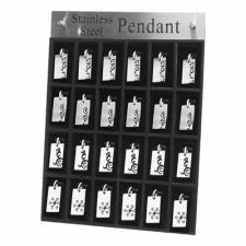 Stainless Steel Pendants Display - 24 pieces (not included)