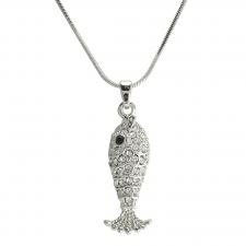 Fashion Jeweled Fish Necklace