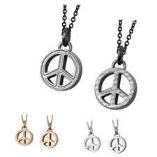 Stainless Steel Peace Sign Pendant