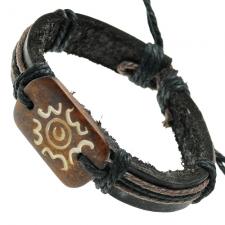 Unity Symbol Leather Bracelet