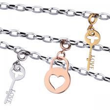 Stainless Steel Charm Necklace 