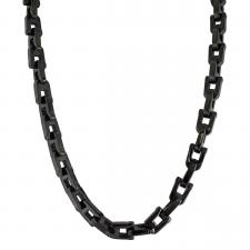 Men's Stainless Steel Black PVD Biker Chain