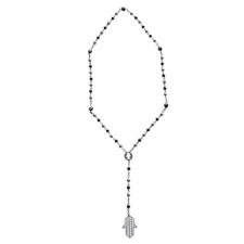 Beautiful Stainless Steel Hamsa Rosary