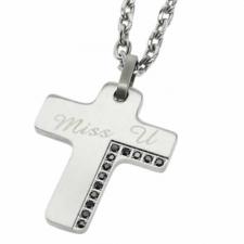 Wholesale Stainless Steel Couples Cross Pendant