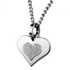 Stainless Steel Couples Heart Pendant