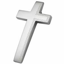 Stainless Steel Cross w/ etched design