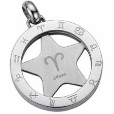 Stainless Steel Zodiac Sign Pendant - Aries