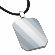 Gorgeous Tungsten Pendant With Cord Necklace