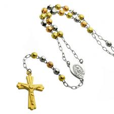 Wholesale Tri Color Beads Rosary 