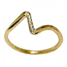 Stainless Steel Gold pvd Ring