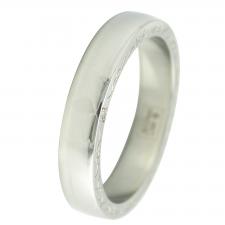 stainless steel and diamond ring
