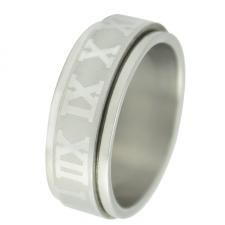 Stainless Steel Numeral Numbers Spinner Ring