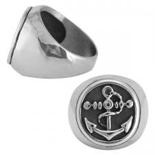Men's Stainless Steel Segment Anchor Ring