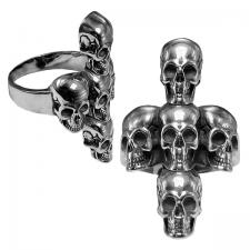 Stainless Steel Skull Cross Ring