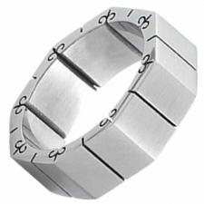 Stainless Steel Ring with Sprocket Design