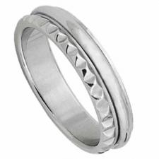 Stainless Steel Ring with Spinning Ring