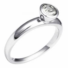 Stainless Steel Ring with CZ Stone