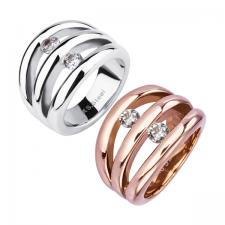 Stainless steel cz ring 