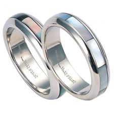 RSSH-3 Stainless Steel Ring with Shell - Unisex