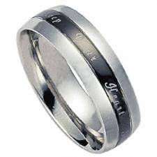 Stainless Steel And Black PVD Ring