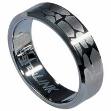 Tungsten Carbide Ring with Laser-made Design