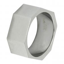 Beautiful Tungsten Carbide Hex-Nut Ring