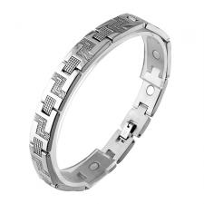 Stainless Steel Magnetic Link Bracelet (8.5 IN)