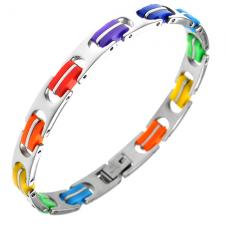 Rainbow Pride Stainless Steel Bracelet