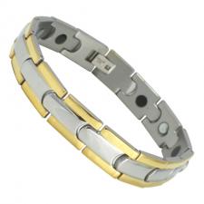 Stainless Steel Two Tone Magnetic Bracelet