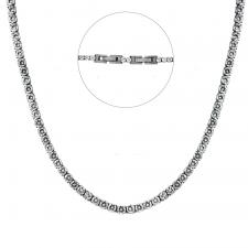 Women's Stainless Steel Tennis Necklace