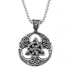 Stainless Steel Chain w/ Celtic Design  Pendant