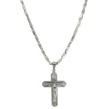 Stainless Steel Nakabh Necklace with Jesus Cross