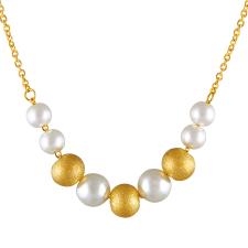Necklace with Synthetic Pearls