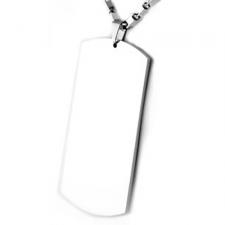 Stainless Steel Dog Tag Pendant 