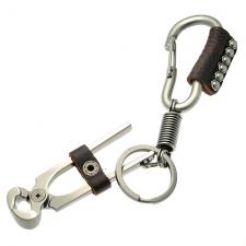 Wire Cutter Key Chain with Leather