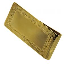 Stainless Steel Money Clip w/ Gold PVD Coating 