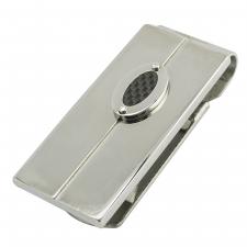 Stainless Steel with Micro Carbon Fiber Money Clip