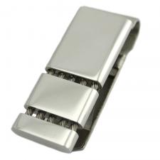 Stainless Steel Money Clip with Cable Accents