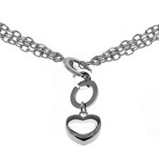 Heart Necklace in Stainless Steel