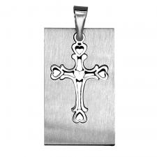 Stainless Steel Two Part Cross Pendant