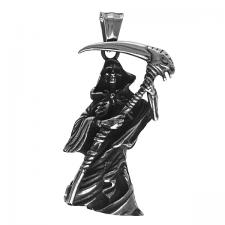 Stainless Steel Grim Reaper Pendant 