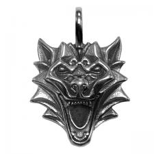 Stainless Steel Wolf Pendant 