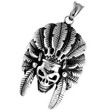 Stainless Steel Indian Skull Head Pendant