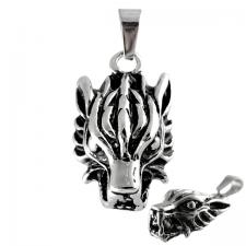 Stainless Steel Tiger Head Pendant