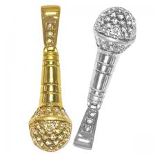 Stainless Steel Microphone Pendant
