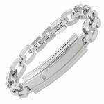 Stainless Steel Bracelet With Diamond